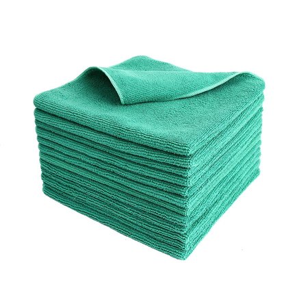 DRI BY TRICOL CLEAN Multi-Purpose Cloth,  Green, 300 GSM, 16 x 16 in, 12 PK GW-3D4K-GR3J